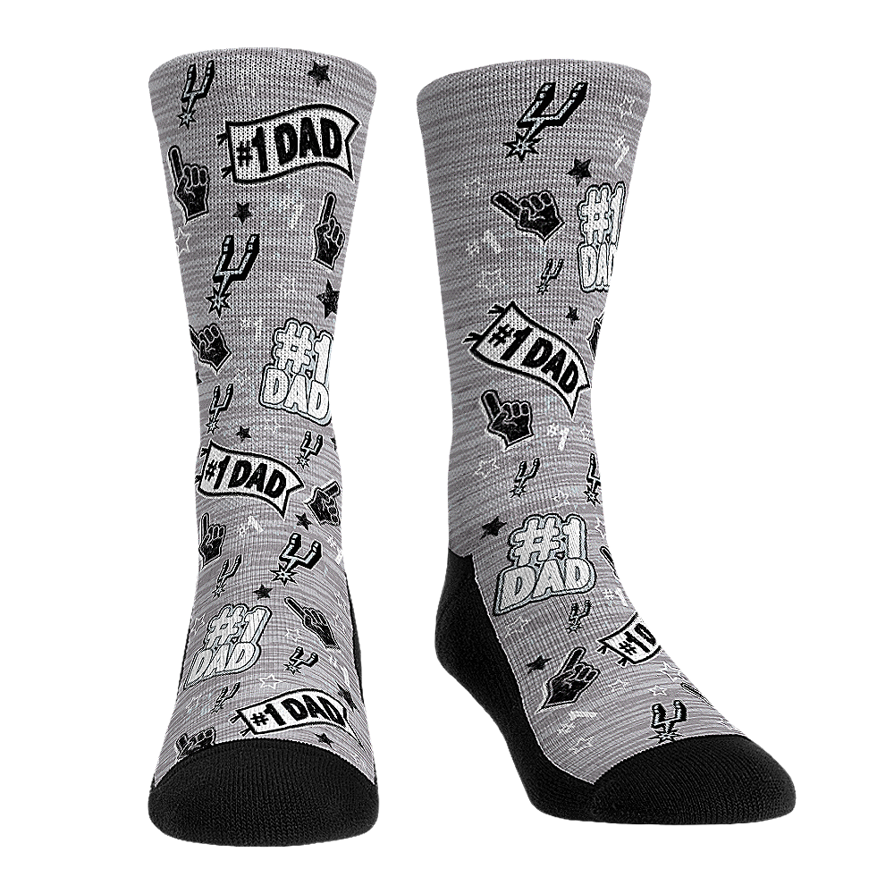 San Antonio Spurs - #1 Dad Crew Socks