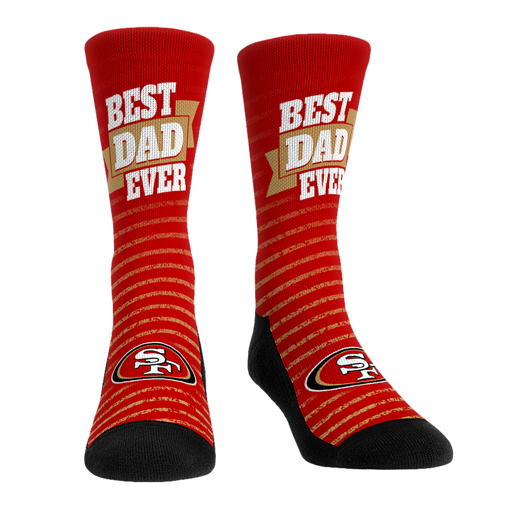 San Francisco 49ers - Best Dad Ever Crew Socks