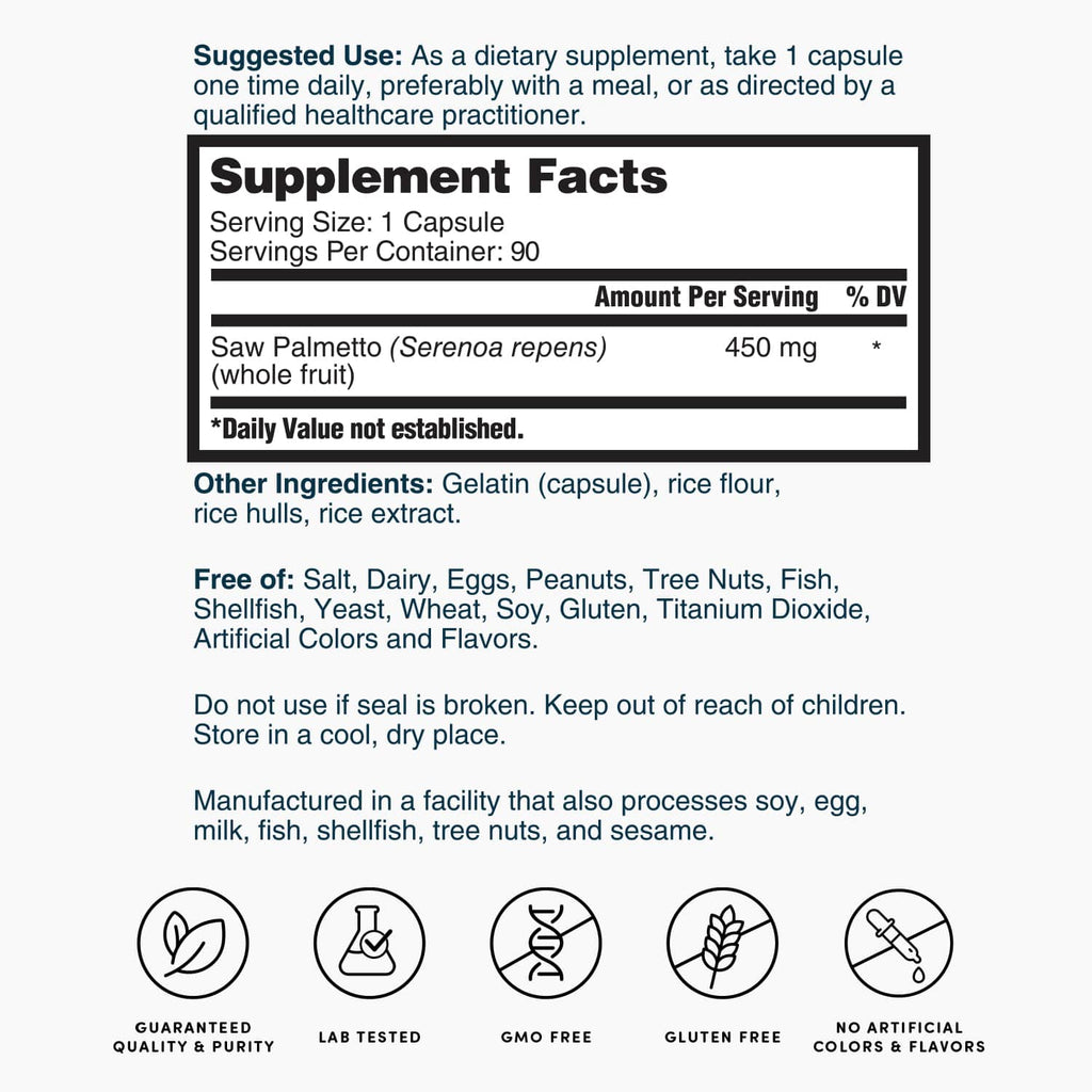 Saw Palmetto - 90 Capsules