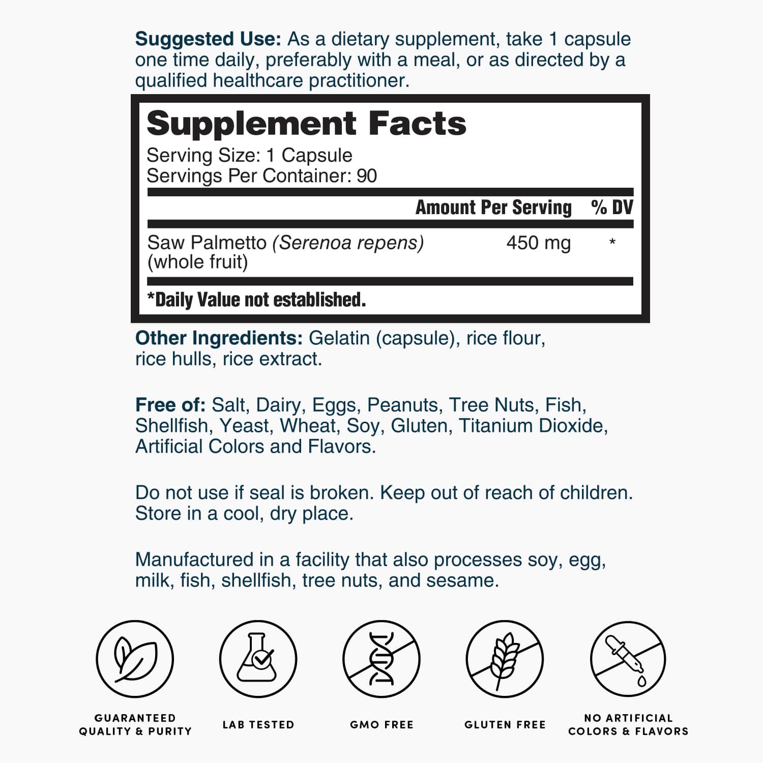 Saw Palmetto - 90 Capsules