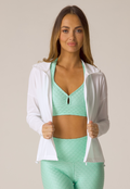 Run With Me Jacket Long | White