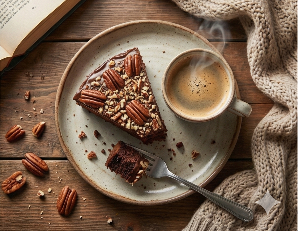 Andy Anand Caramel Pecan Cake, 9 - Inch, 2.8 lb – Hand - Baked, Toasted Pecans, Caramel Drizzle, No Preservatives, Birthday & Holiday Gift