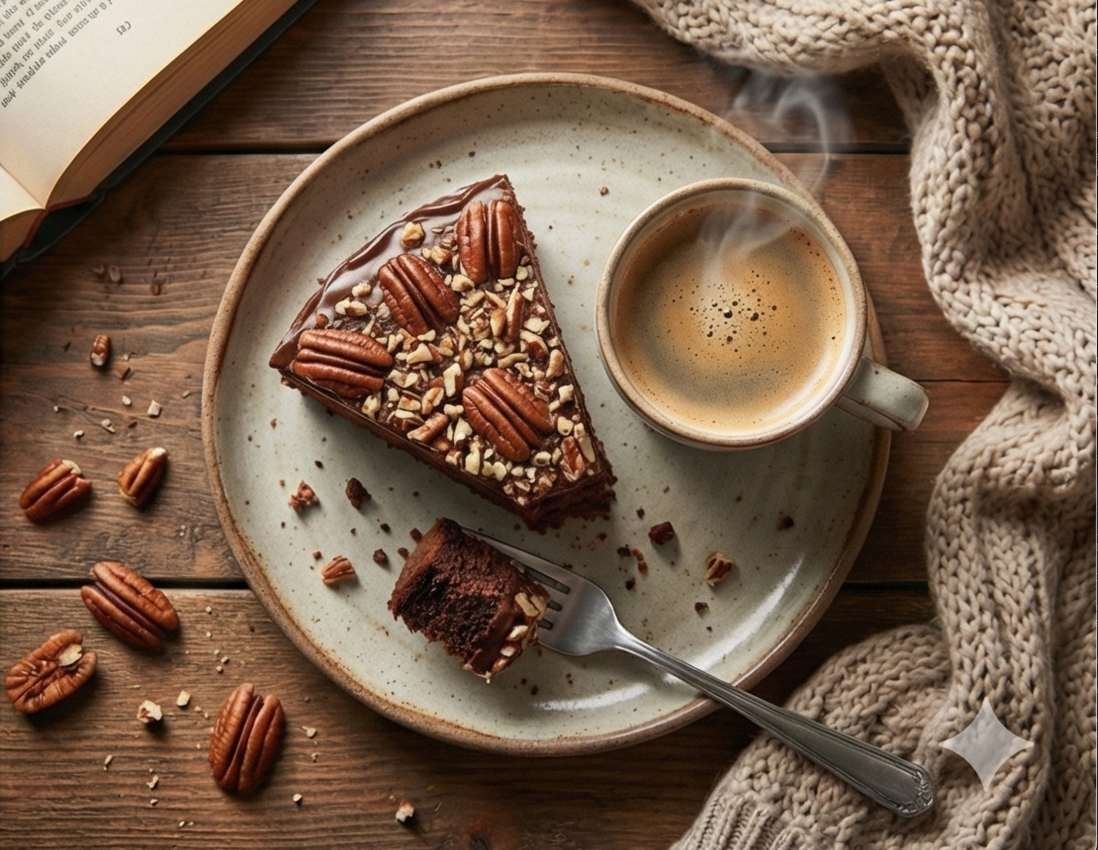 Andy Anand Caramel Pecan Cake, 9 - Inch, 2.8 lb – Hand - Baked, Toasted Pecans, Caramel Drizzle, No Preservatives, Birthday & Holiday Gift