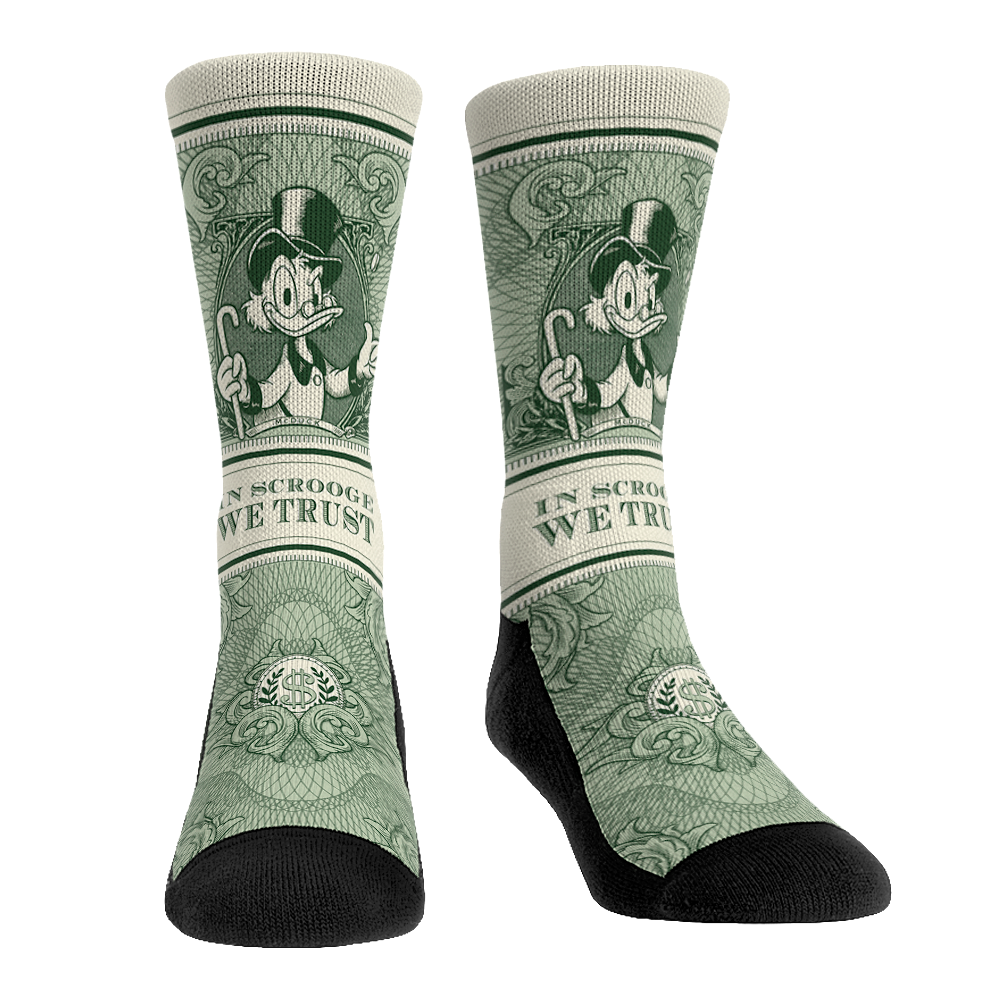 Scrooge McDuck - In Scrooge We Trust Crew Socks