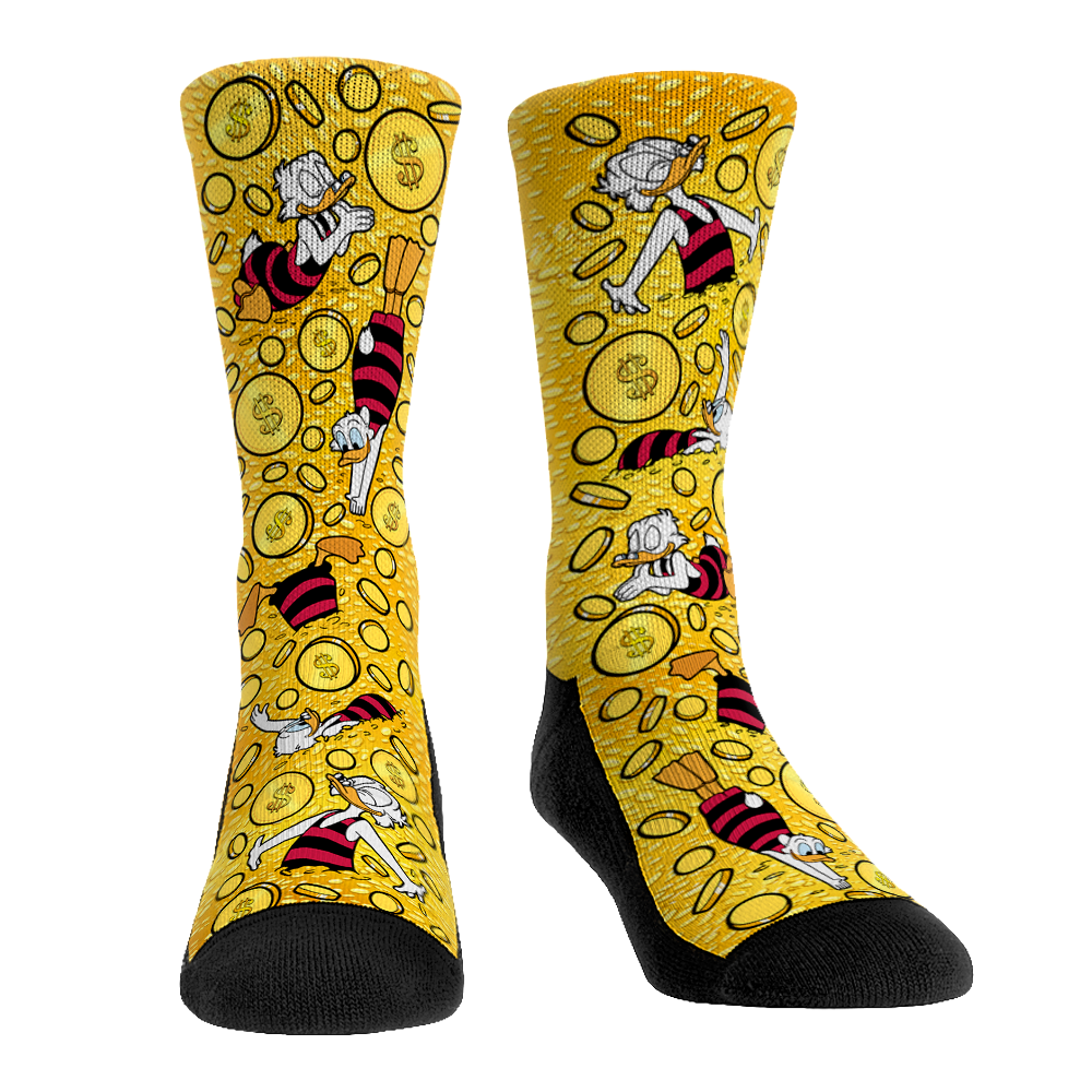 Scrooge McDuck - Money Swim All-Over Crew Socks
