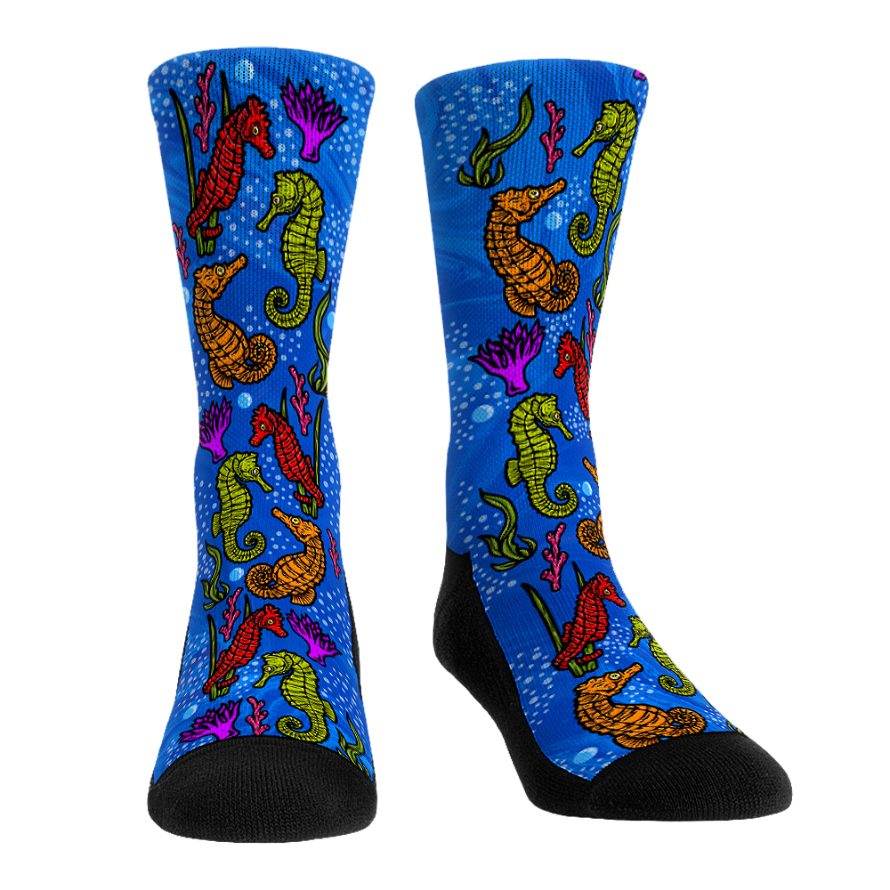 Seahorse All-Over Crew Socks