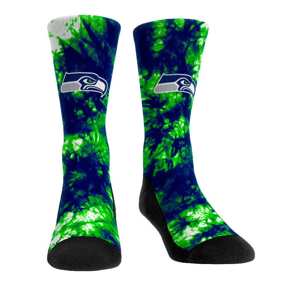 Seattle Seahawks - Team Tie Dye Crew Socks