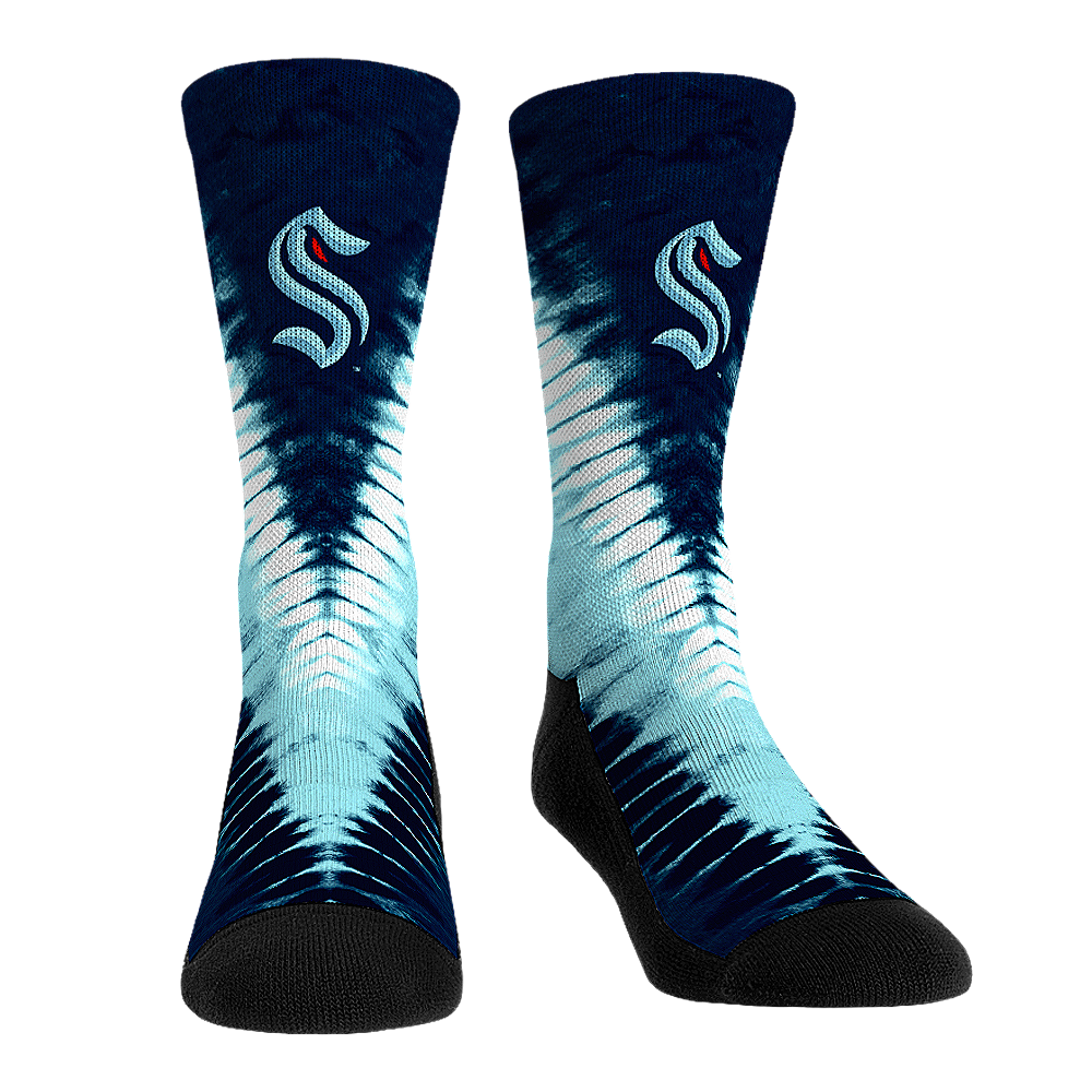 Seattle Kraken - V Shape Tie Dye Crew Socks