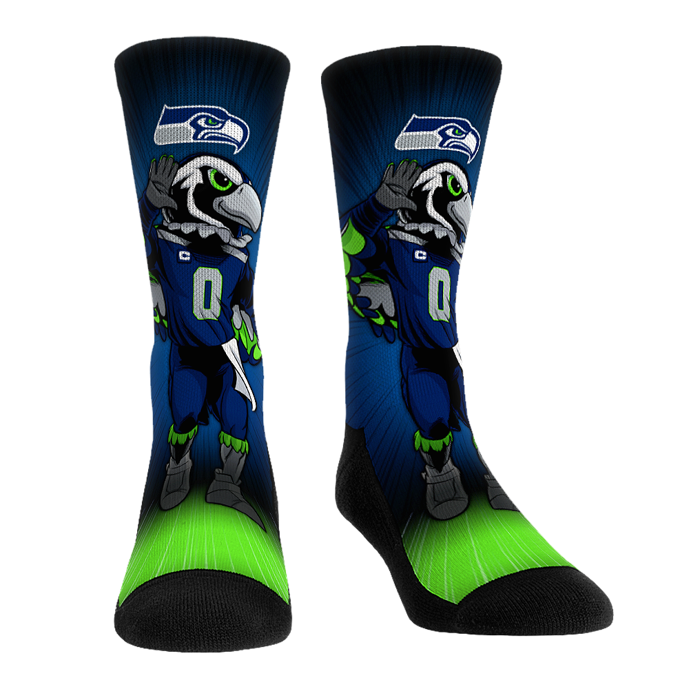 Seattle Seahawks - Mascot Pump Up! Crew Socks