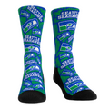 Seattle Seahawks - Throwback Logo Sketch Crew Socks