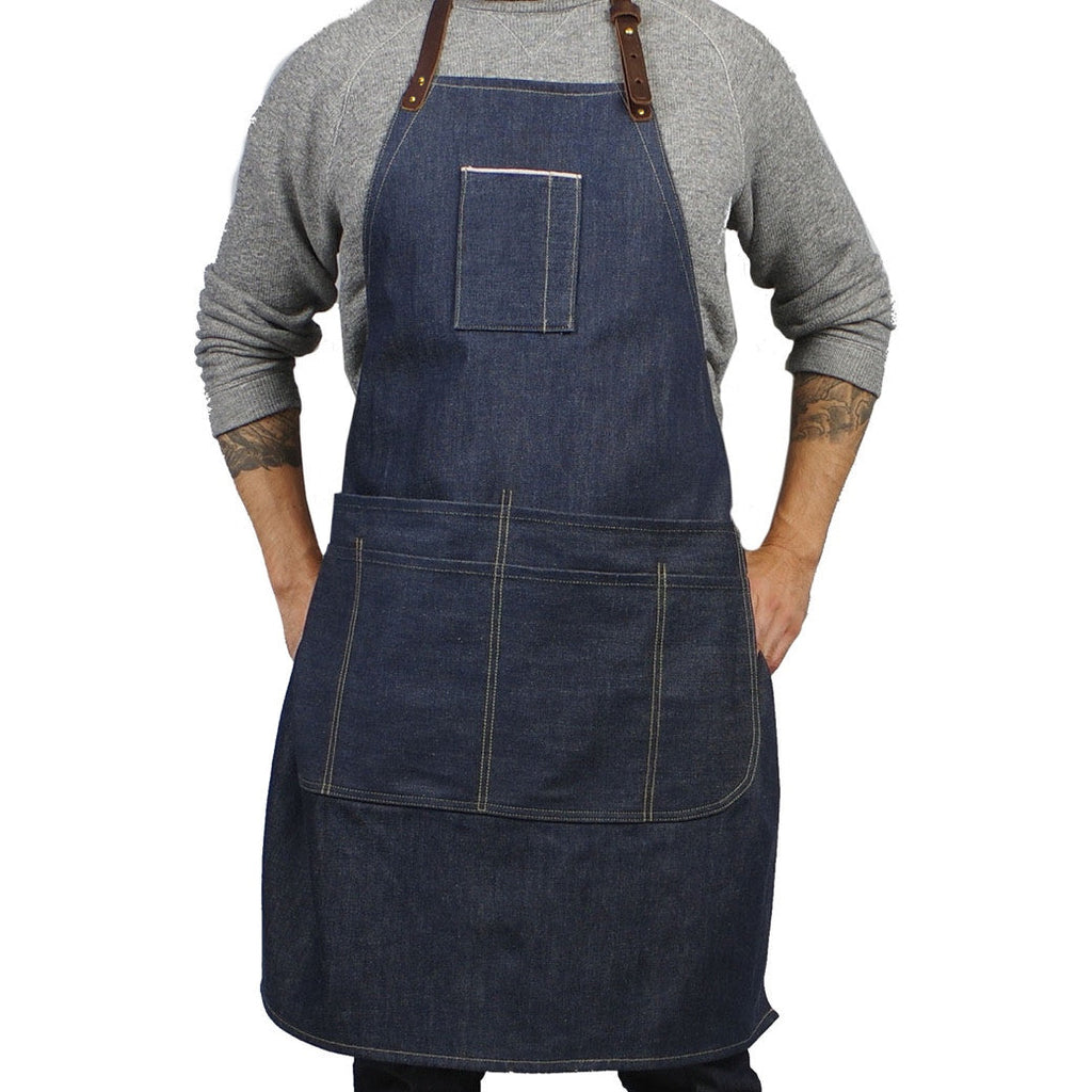 WONDERWALL ‘La Sélection Joyce’ THE SELVEDGE APRON WITH REMOVABLE LEATHER
