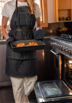 WONDERWALL ‘La Sélection Joyce’ THE SELVEDGE APRON WITH REMOVABLE LEATHER