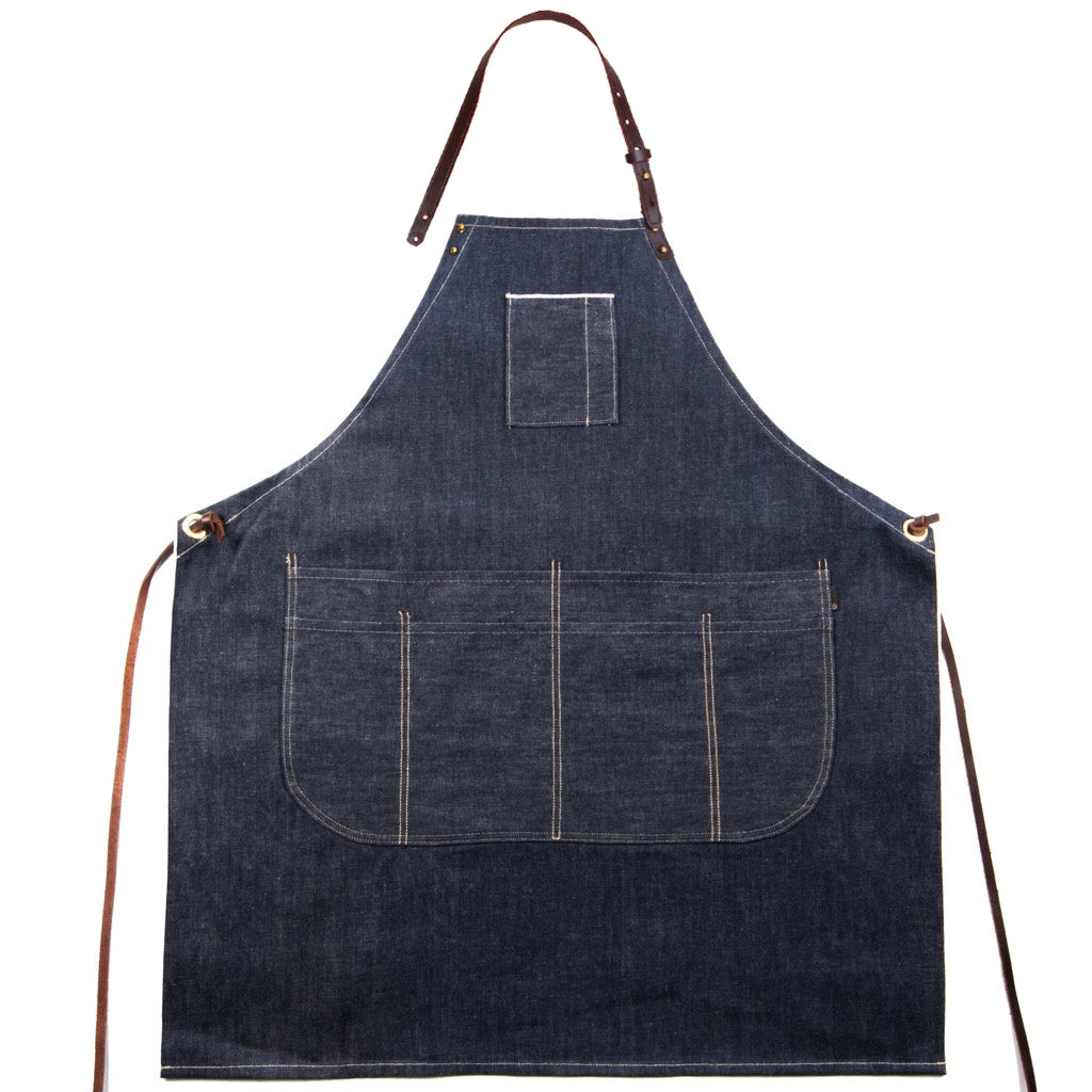 WONDERWALL ‘La Sélection Joyce’ THE SELVEDGE APRON WITH REMOVABLE LEATHER