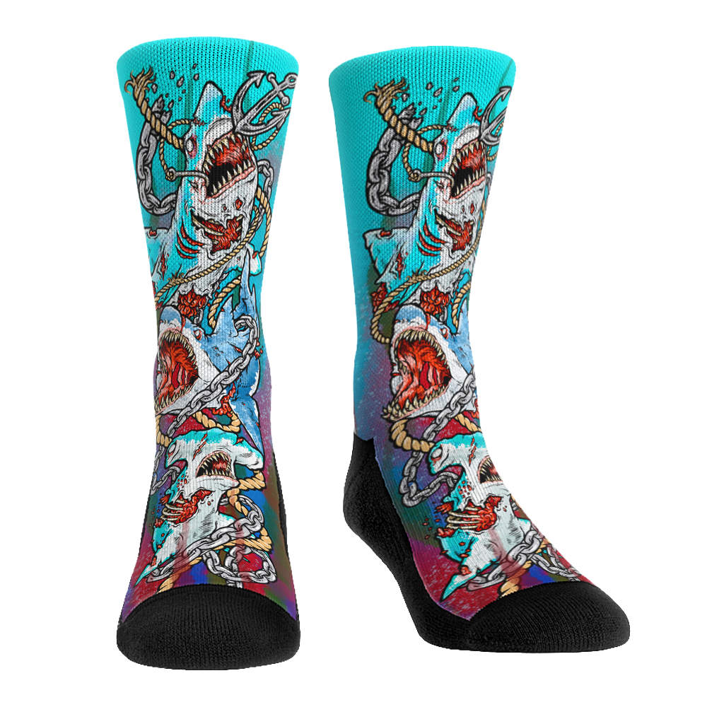 Zombie Sharks Crew Socks