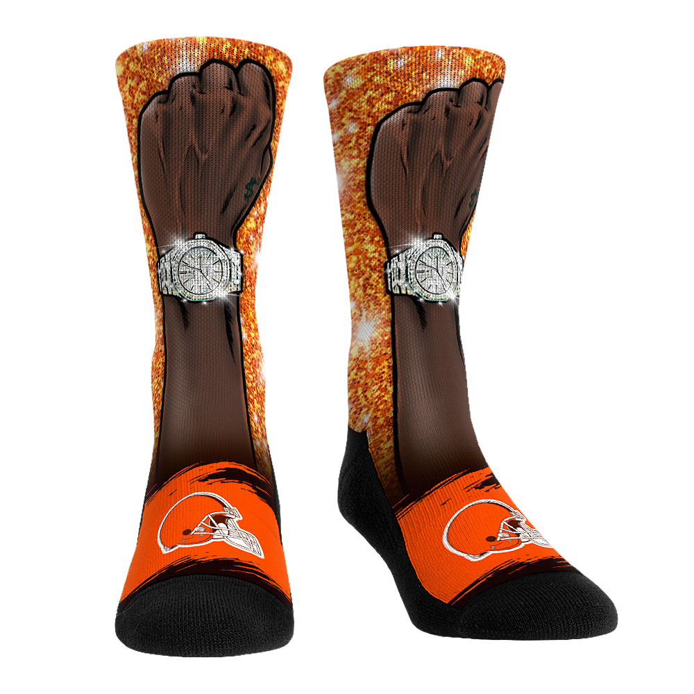 Shedeur Sanders - Cleveland Browns - Perfect Timing Crew Socks
