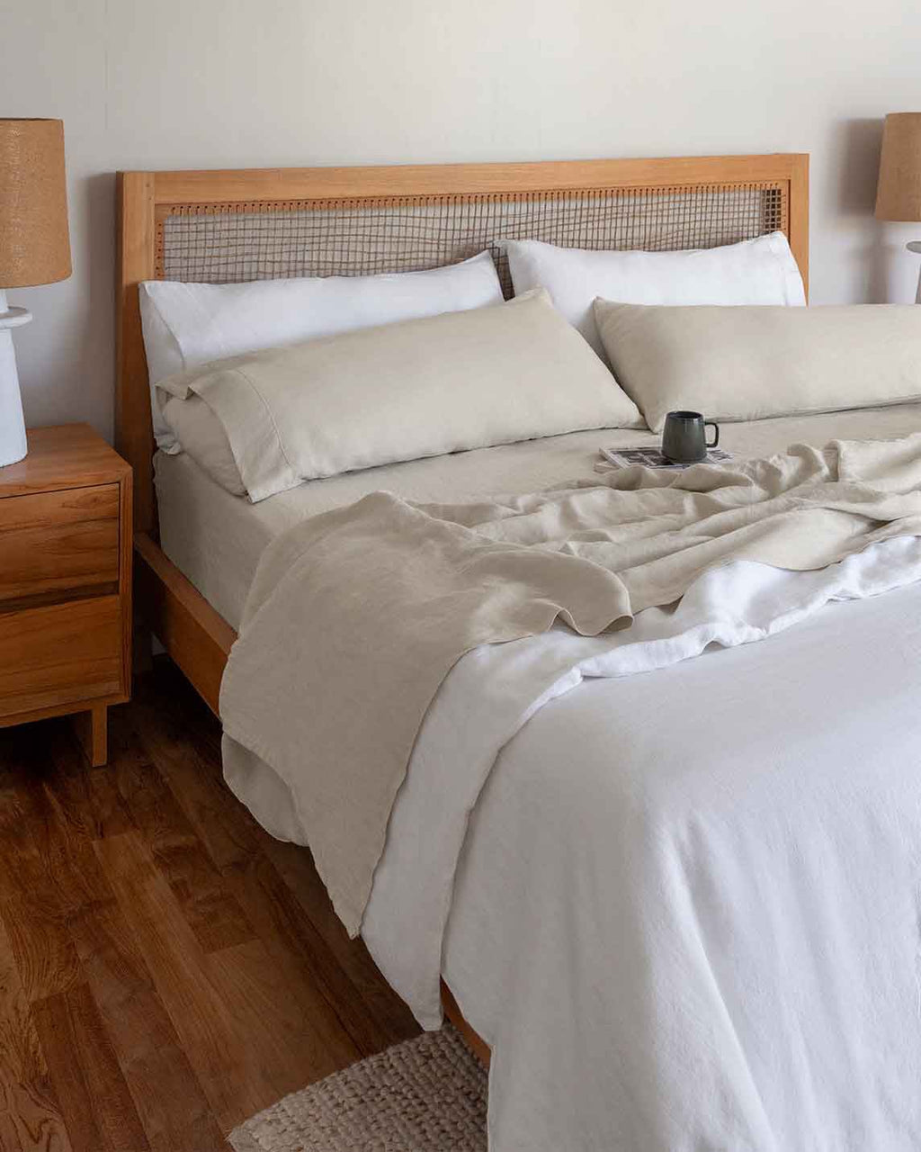 Stonewashed Linen Sheets Set