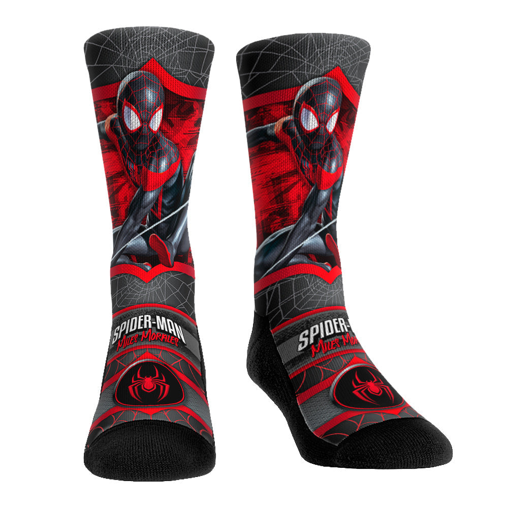 Miles Morales Spider-Man - Hero Pose Crew Socks