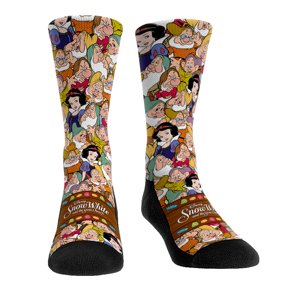Snow White - Stacked Characters Crew Socks