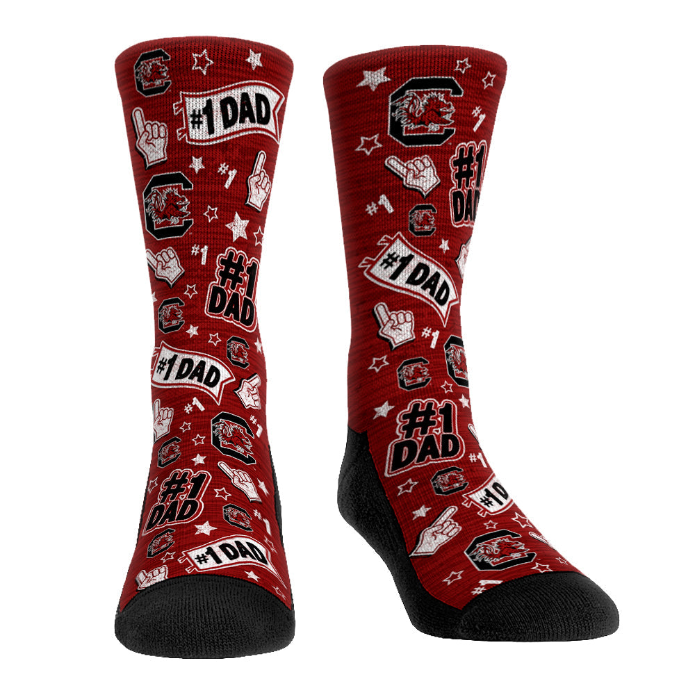 South Carolina Gamecocks - #1 Dad Crew Socks