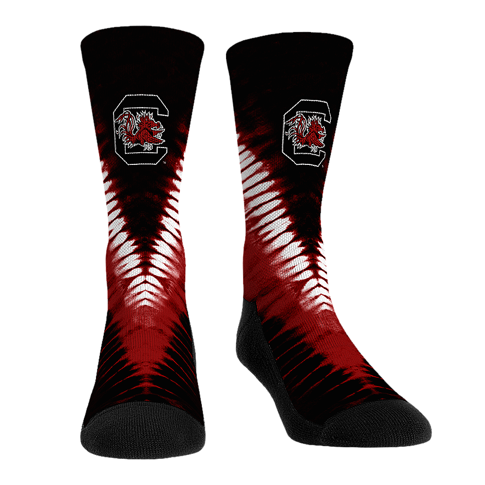South Carolina Gamecocks - V Shape Tie Dye Crew Socks