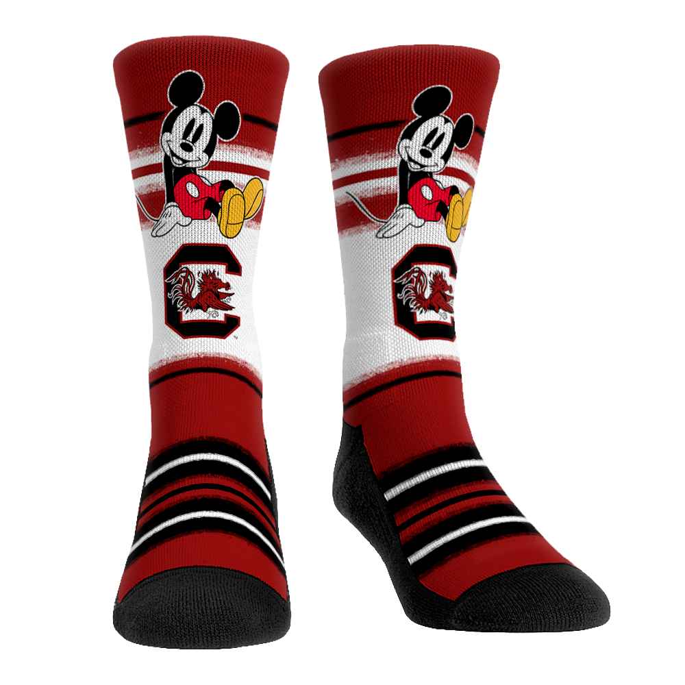 South Carolina Gamecocks - Disney - Sit Stripe Crew Socks