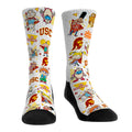USC Trojans - 90s Nickelodeon Characters All-Over Crew Socks