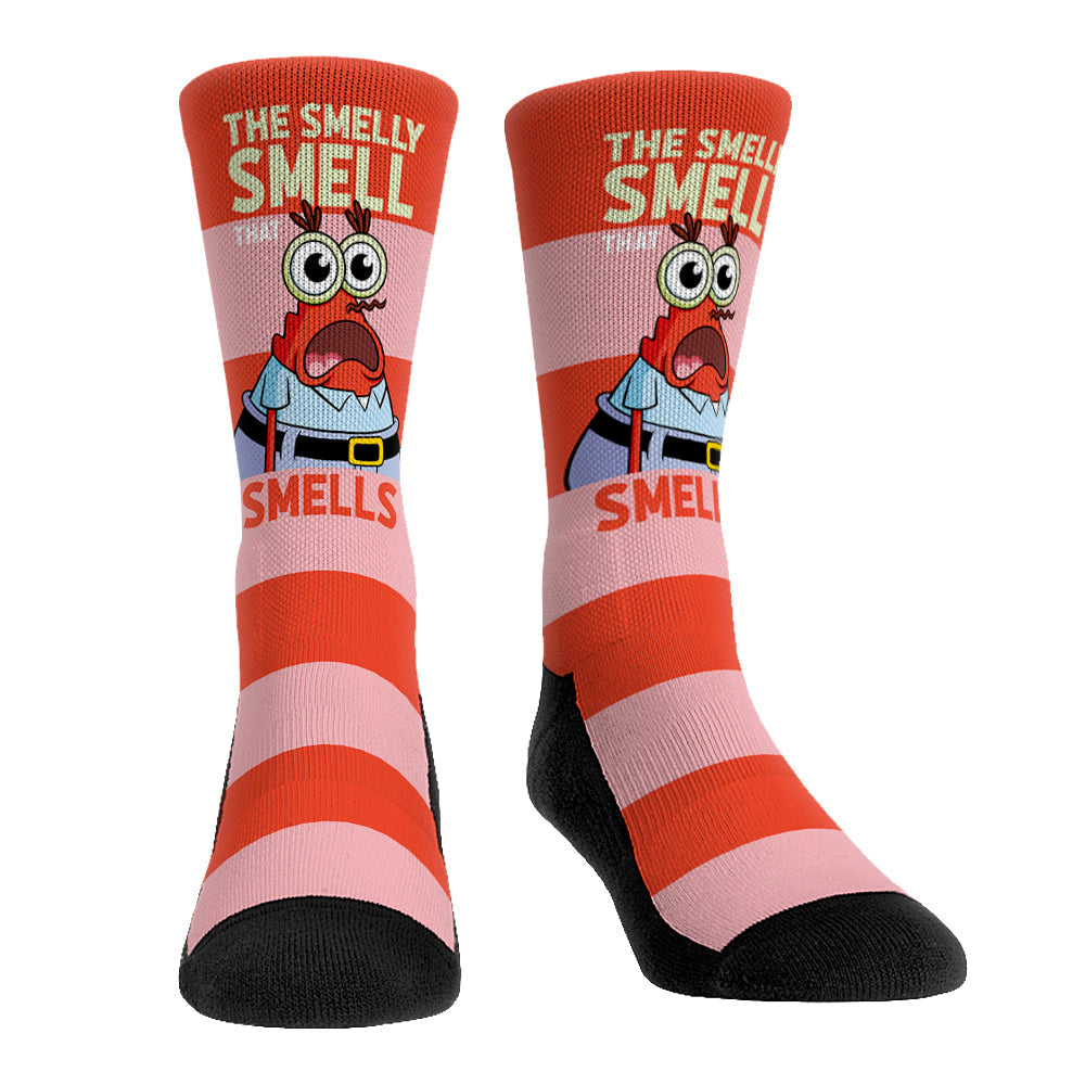 SpongeBob SquarePants - Bold Stripes (Mr. Krabs) Crew Socks