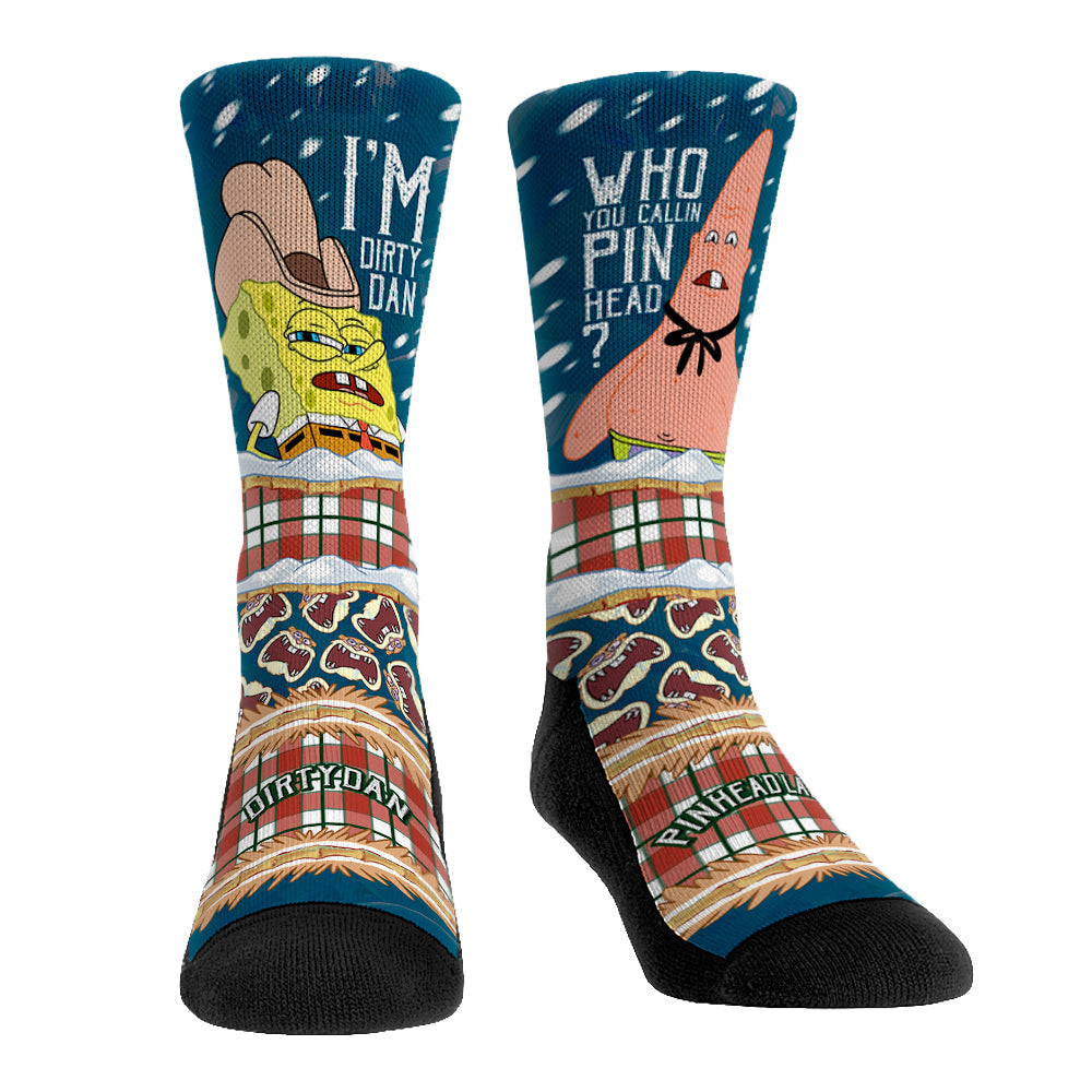 SpongeBob SquarePants - Dirty Dan & Pinhead Larry Crew Socks