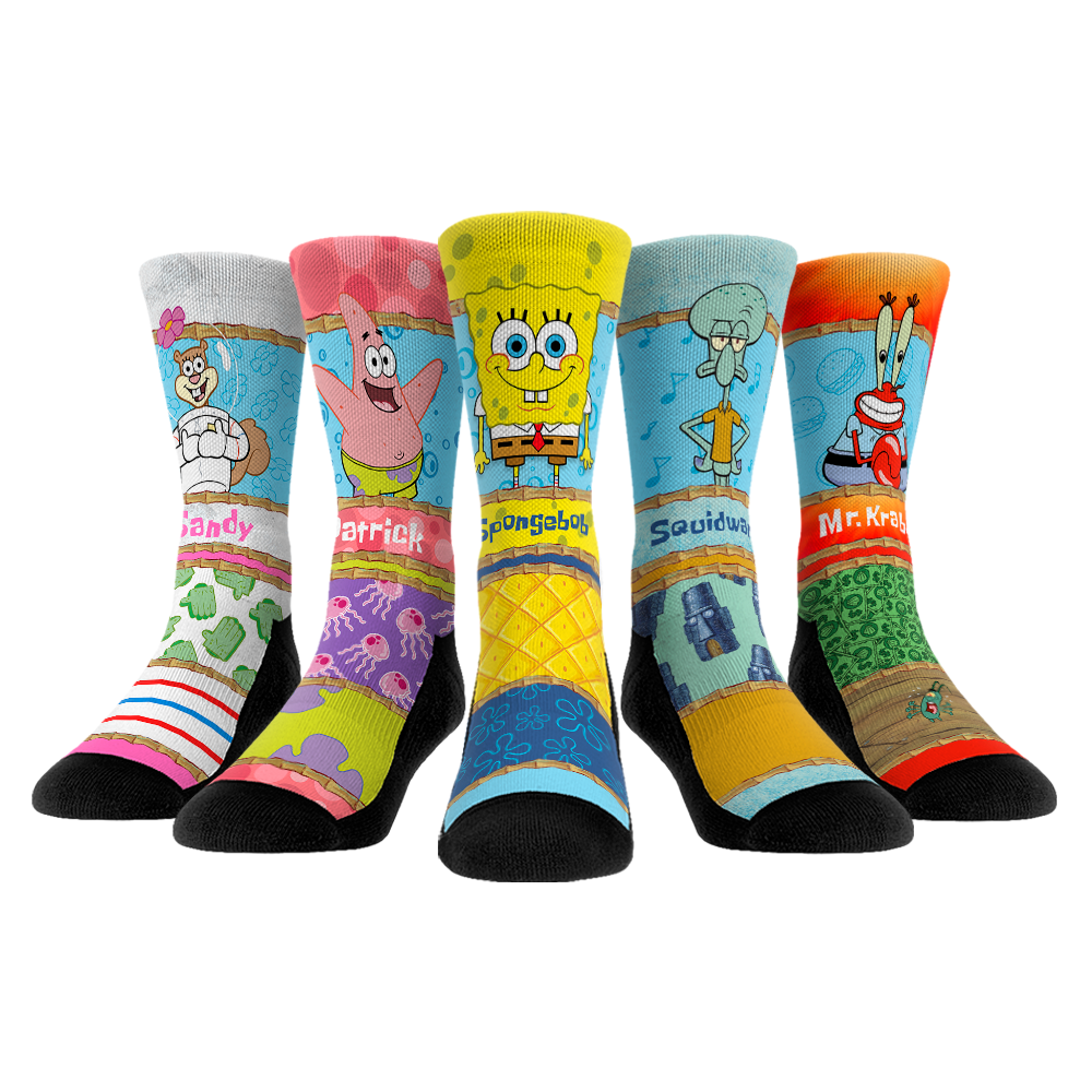 SpongeBob SquarePants - Showtime Crew Socks 5-Pack