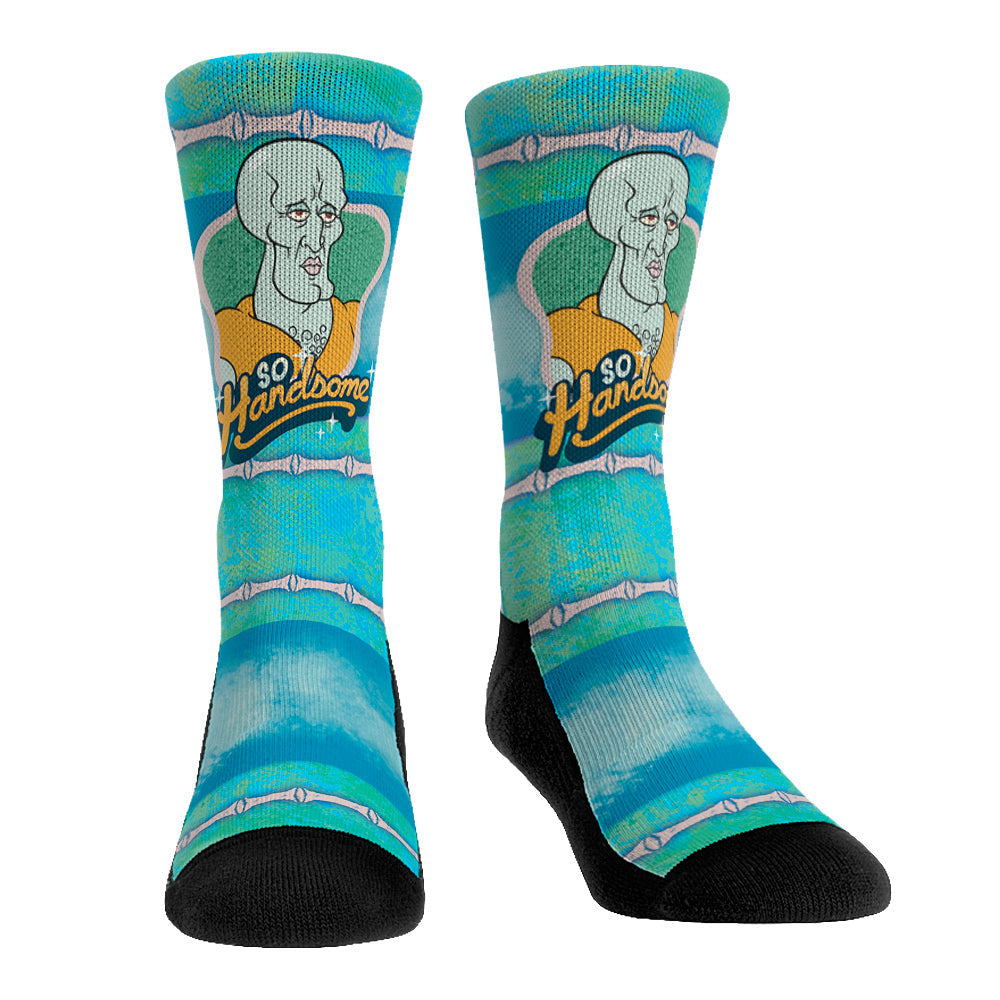 SpongeBob SquarePants Meme - Handsome Squidward Crew Socks