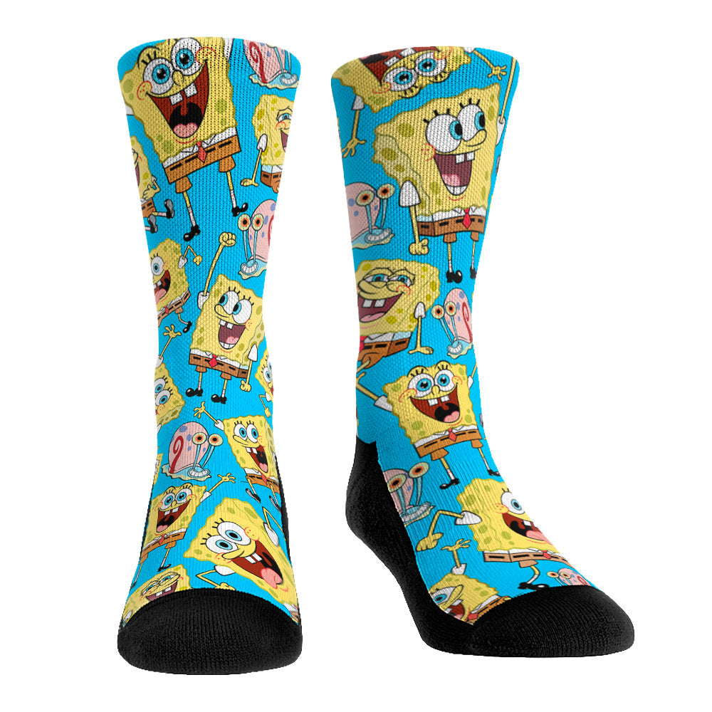 SpongeBob SquarePants - Character All-Over Print Crew Socks