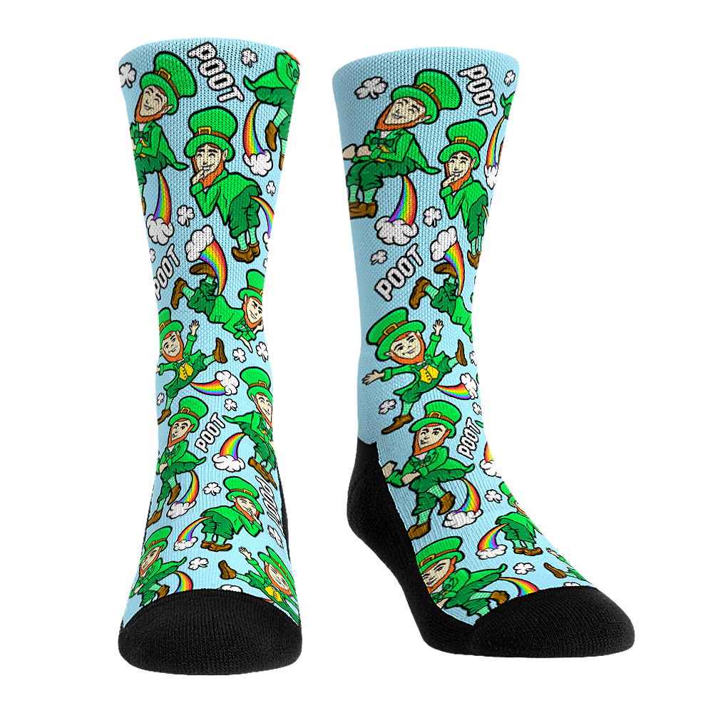St. Patrick's Day - Leprechaun Poot Crew Socks