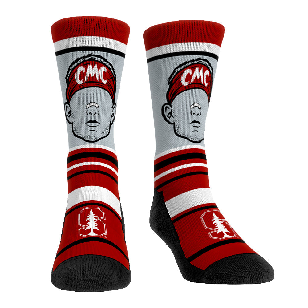 Christian McCaffrey - Stanford Cardinal - Superstar Stripes Crew Socks