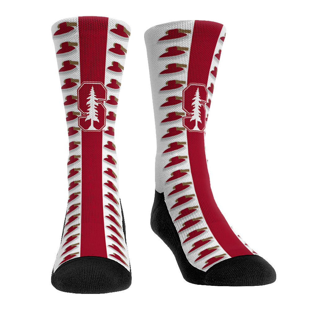 Stanford Cardinal - Helmet Series Crew Socks