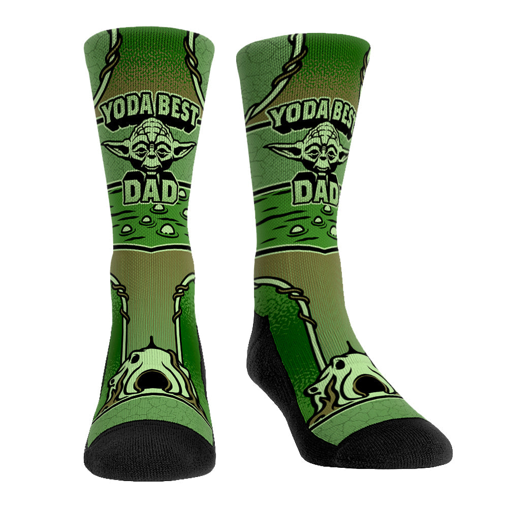 Star Wars Yoda Best Dad Crew Socks