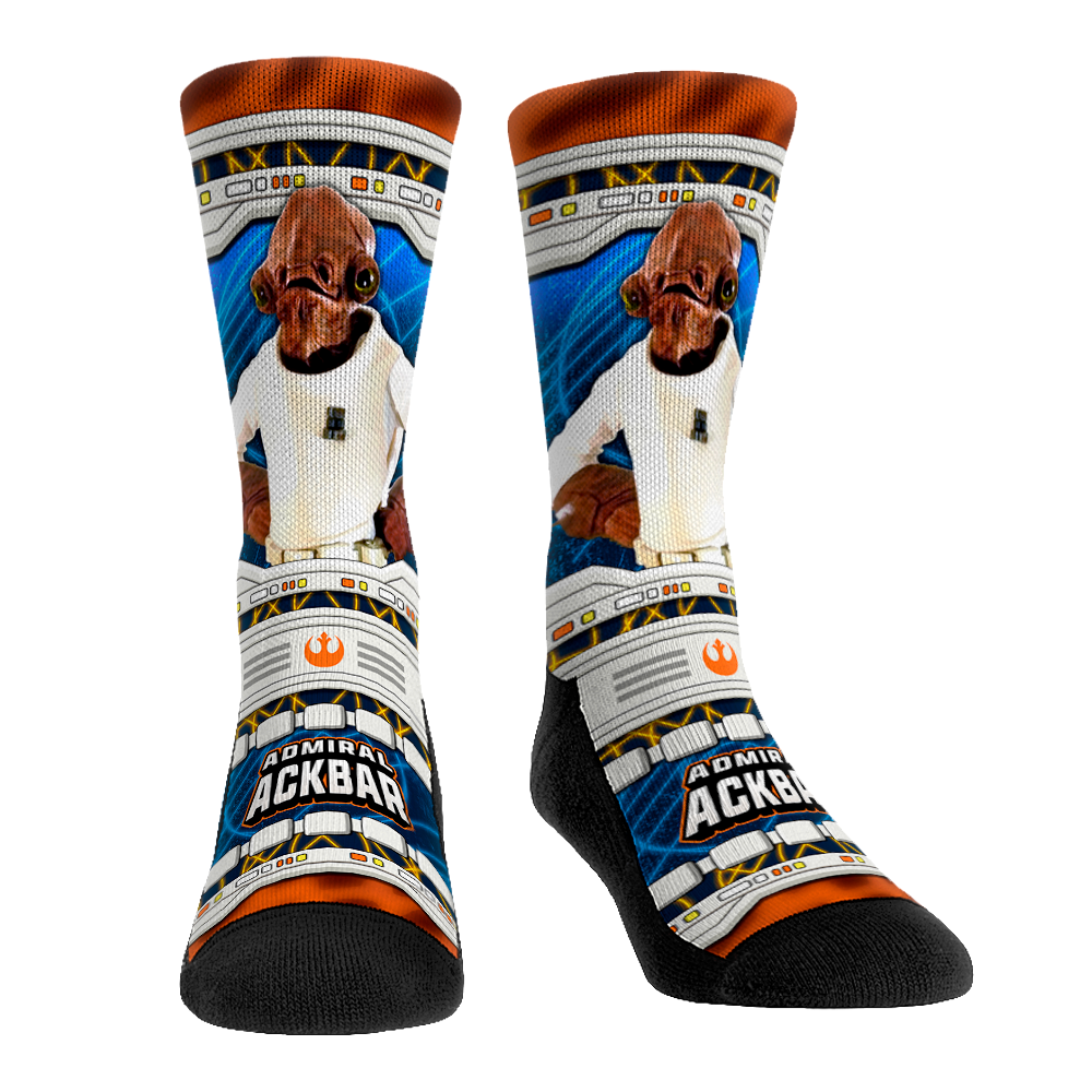 Star Wars - Admiral Ackbar - Hero Pose Crew Socks