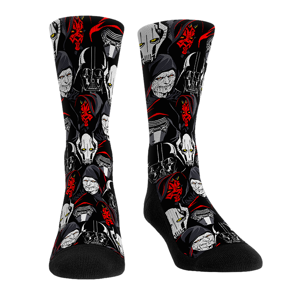 Star Wars - Dark Side - Villains Stacked Crew Socks
