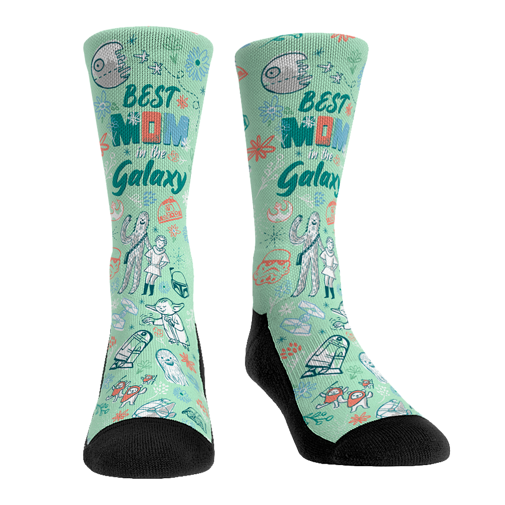 Star Wars - Princess Leia - Galaxy Mom All-Over Crew Socks