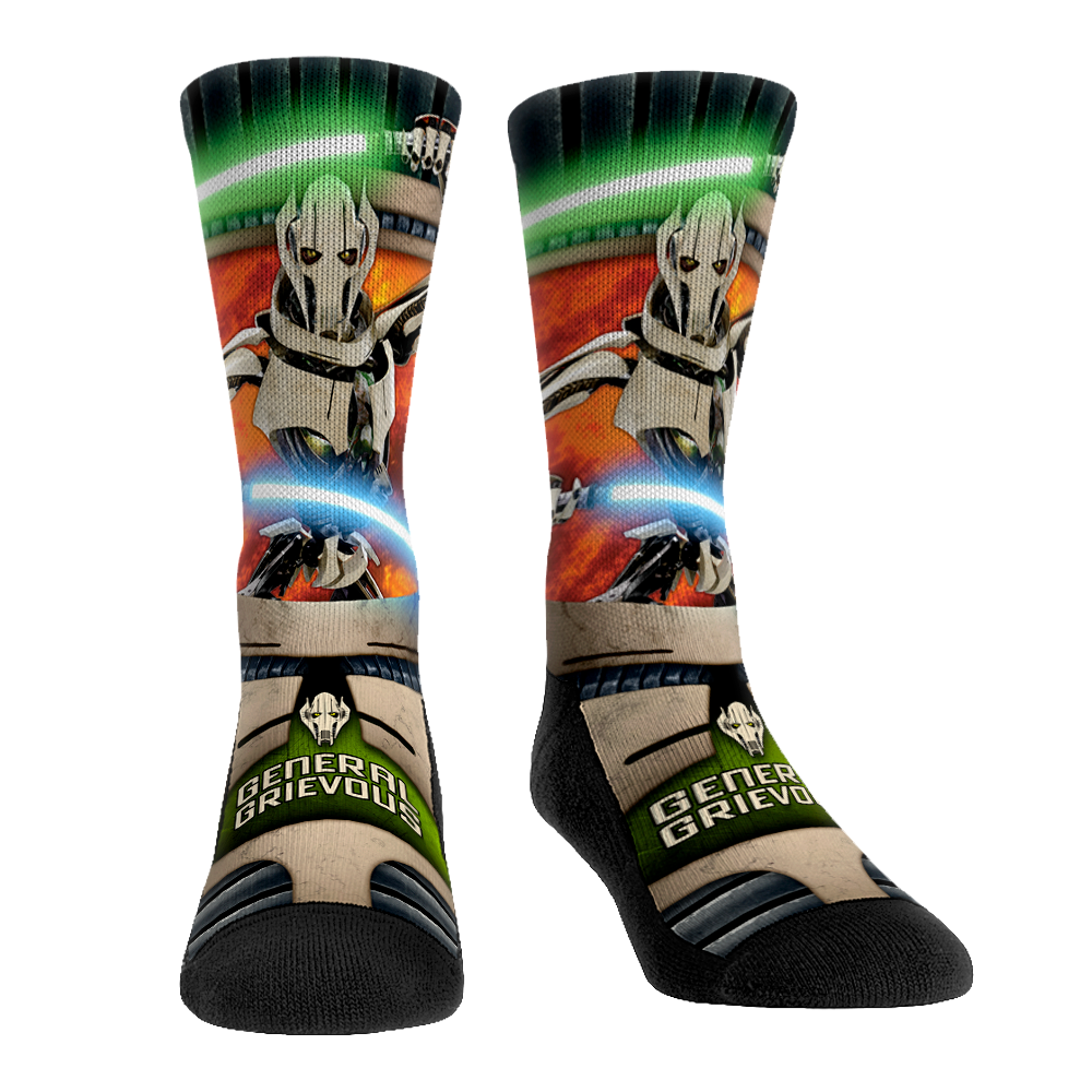 Star Wars General Grievous - Villain Pose Crew Socks