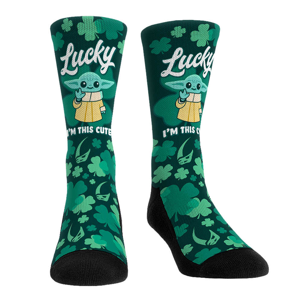 Star Wars - Grogu - I'm Lucky I'm This Cute Crew Socks