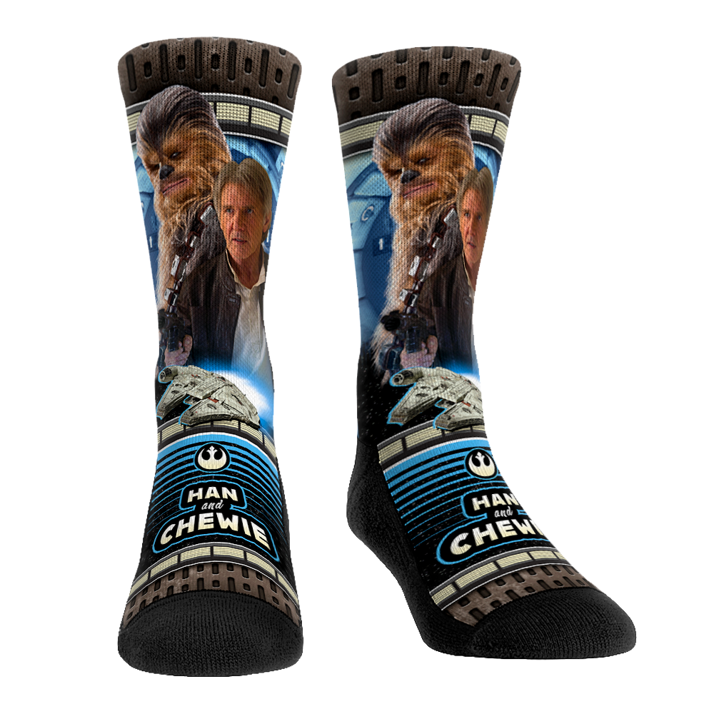 Star Wars - Han and Chewie - Hero Pose Crew Socks