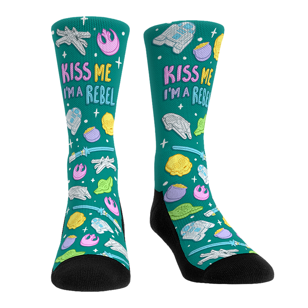 Star Wars - Kiss Me I'm a Rebel Crew Socks