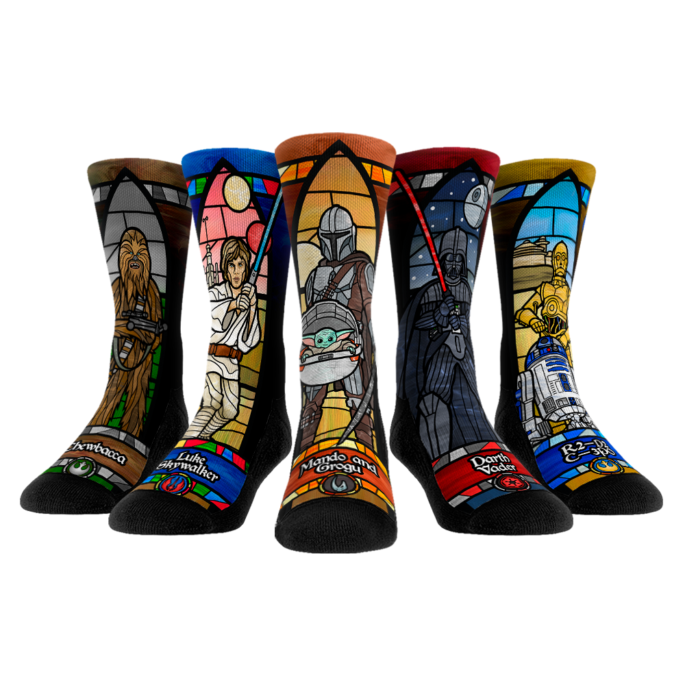 Star Wars - Stained Glass - 5-Pack Crew Socks