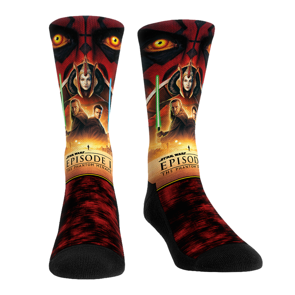 Star Wars - The Phantom Menace - Poster (25th Anniversary) Crew Socks