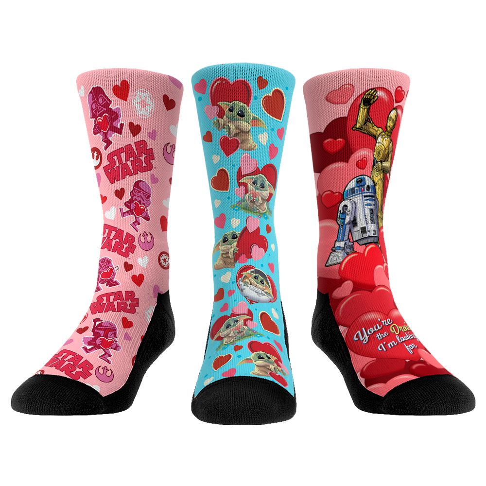 Star Wars - Valentines 3-Pack Crew Socks