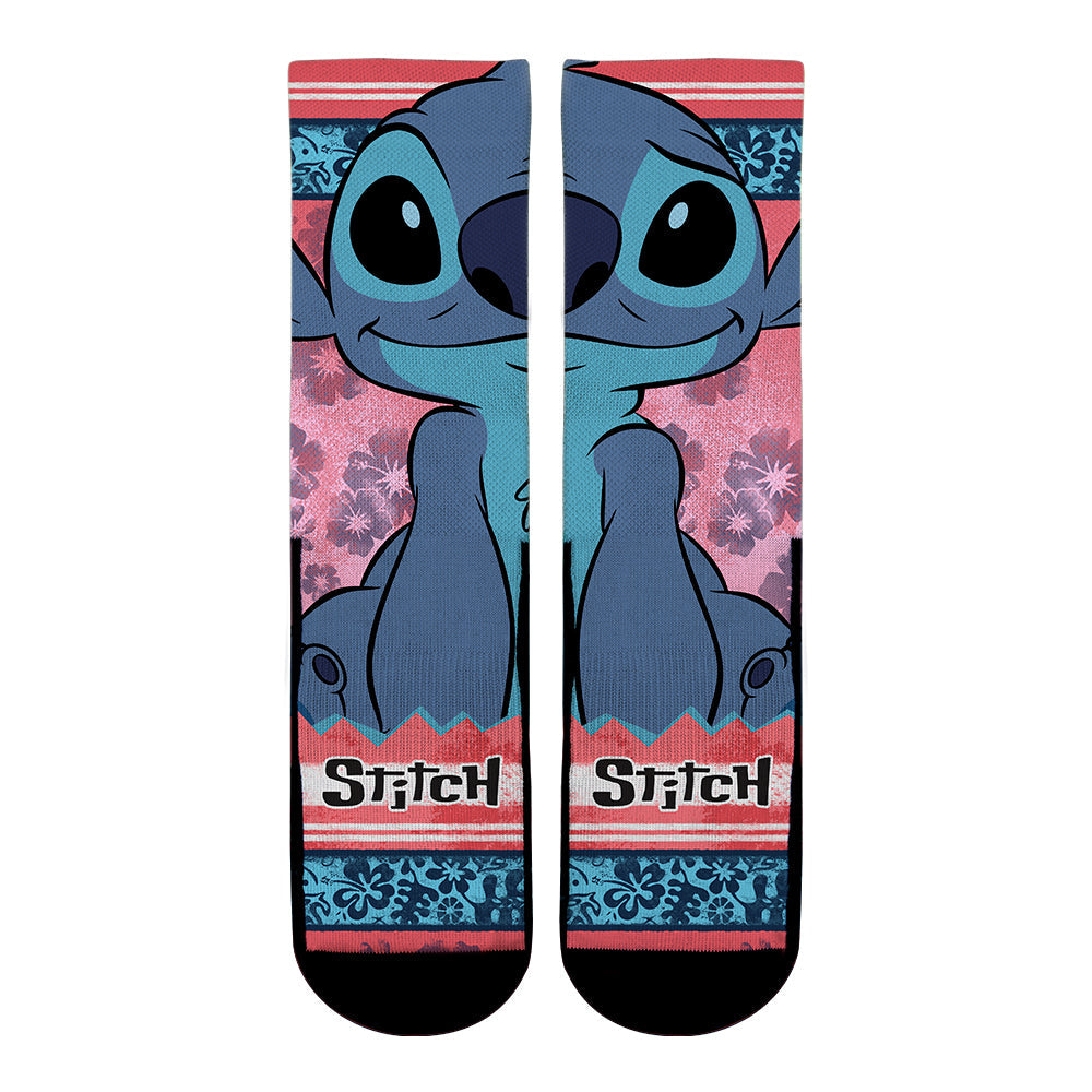 Lilo & Stitch - Stitch - Split Face Crew Socks