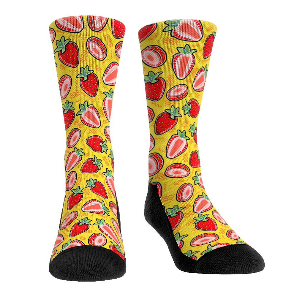 Strawberries - All-Over Crew Socks