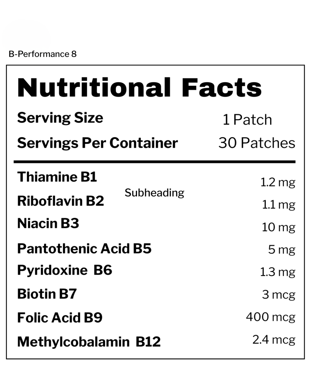B - Performance 8