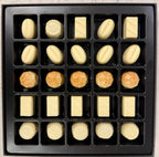 Andy Anand Sugar - Free Belgian White Chocolate Truffles & Pralines, 25 pc, 10.5 oz – Stevia Sweetened, Keto & Diabetic - Friendly Gift Box