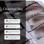 Clarifying Charcoal Bar Handmade Tallow and Goat Milk Soap Bar - WONDERWALL